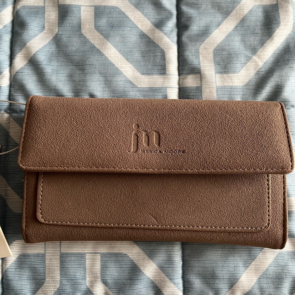 Jessica Moore Brown Clutch, NWT